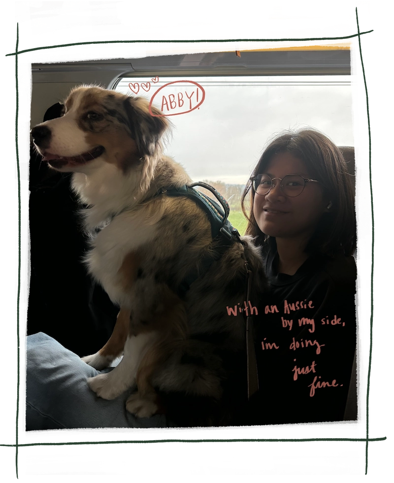 Photo of Abby & Chrissie on the trails